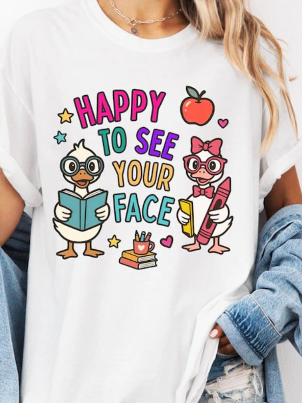 Teacher Tee, Cute Back To School Shirt, First Day Teacher Gift